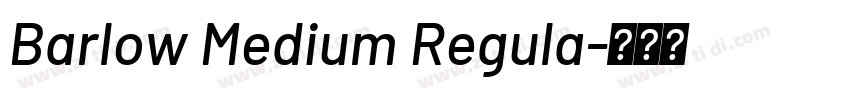 Barlow Medium Regula字体转换